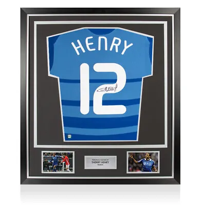 £599.99 • Buy Framed Thierry Henry Signed France Shirt - 2008-2009, Number 12 - Premium