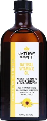 Vitamin E Oil For Hair & Skin 150ml – Treatment Hair Oil For Dry Damaged Hair – • £11.12