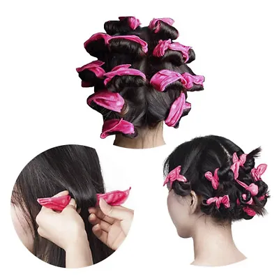 $20.34 • Buy 20pcs Hair Roller Set DIY No Heat For Women Soft Foam Night Sleep Curler Pad