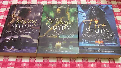 3x Maria V.Snyder Books Poison Study Magic Study Fire Study Complete Trilogy • £15