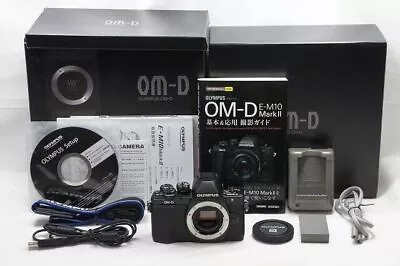 OLYMPUS OM-D E-M10 Mark II 16.1MP Digital Camera Black Body W/ Box #240420h • $555.61