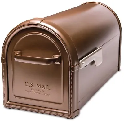 $119.76 • Buy Mailbox Residential Parcel Mail Box Post Mount Hillsborough Copper Powder Coated