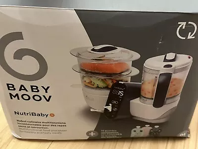 Babymoov Nutribaby Plus + Baby Food Prep Machine Blender Steamer Food Processor • £110