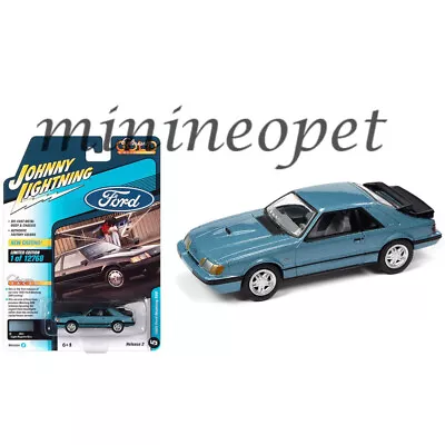 Johnny Lightning 1986 Ford Mustang Svo 1/64 Light Regatte Blue Jlcg029 Jlsp247 A • $7.90