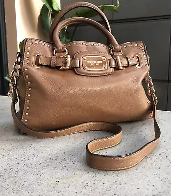 Soft ?Leather Mid Tan Michael Michael Kors Grab Bag With Rose Gold Hardware • £27