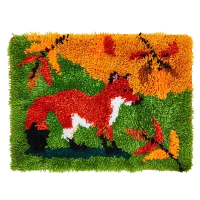 $18.99 • Buy Fox Latch Rug Hooking Kits With Handles, For Adults Beginners, 20 X 15”