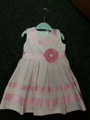 Sale New Abella Pink/white Dress Style Ab5393 Size 18-24 Months • £18