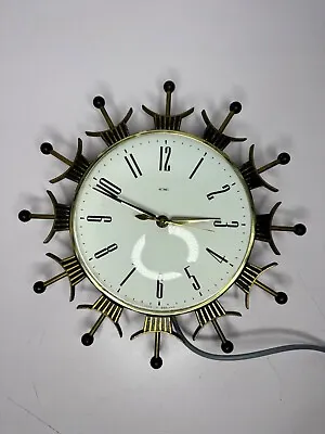 Vintage STAND OUT Metamec Wall Clock. Rewired & PAT Tested • £55