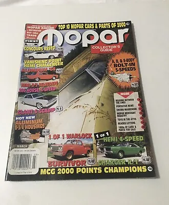 Mopar Collector's Guide MCG Magazine Back Issue March 2001 • $7.80