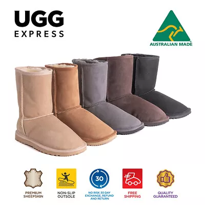 【EXTRA 15% OFF】UGG Boots Australian Made Classic Sheepskin Wool Water Resistant • $79