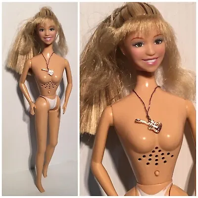 DISNEY HANNAH MONTANA DOLL Miley Sings Nobody’s Perfect Necklace NUDE WORKS • $13.10