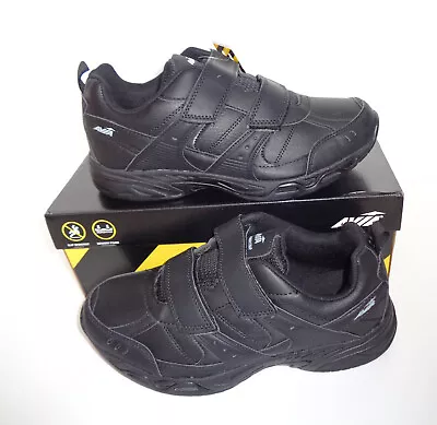 Mens WIDE FIT Black Memory Foam Non Slip Trainers Casual Shoes New UK Sizes 6-11 • £17.48