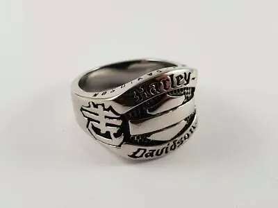 Stainless Steel Biker Ring Shield Harley Style Quality Davidson Band • $24.99