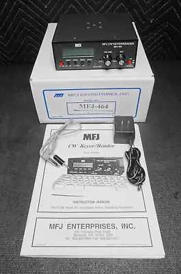 CW Keyer / Reader  MFJ-464 - Excellent Condition W/ Box Manual Power Adapter • $194.95