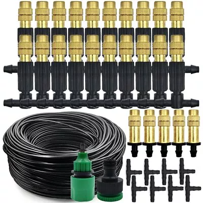 5M-30M Misting Cooling Garden Irrigation Watering 1/4'' Brass Atomizer Nozzles • $76.22