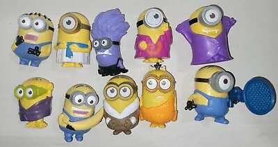 Lot Of 10 Minions Despicable Me McDonalds Happy Meal Toys Assorted 2013z2017  #2 • $9.99