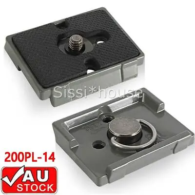 Camera Tripod Quick Release QR Plate For Manfrotto 200PL-14 496 486 804 R CTV1N • $10.99