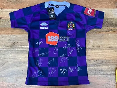 £75 • Buy Wigan Warriors Rugby League Squad Signed 2017 Away Shirt By 16 Players