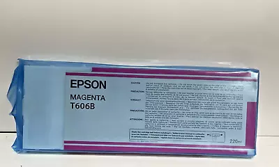 EXPIRED 2009 GENUINE EPSON T606B MAGENTA 220ml INK STYLUS PRO 4800 • $18.98