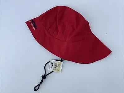 MUSTO BREATHABLE SOU’WESTER Sailing HAT RED SIZE SMALL NEW WATERPROOF RAIN HAT • £20.95