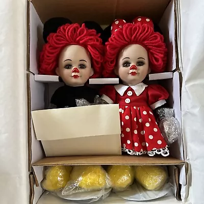 Marie Osmond Dolls Fine Porcelain Twins Rosie Rags/Mickey Minnie 15610 COA • $9.99