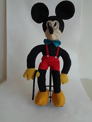  Folk Art Mickey Mouse 19-inches Handmade Of Felt In The 1930's • $99.99