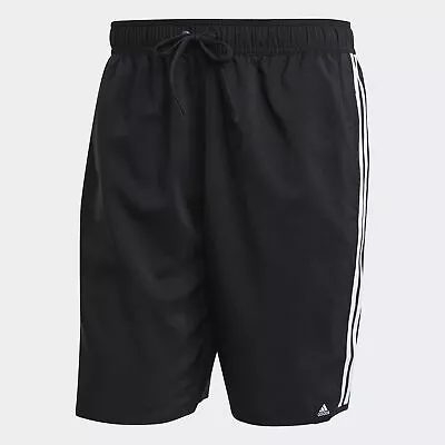 Adidas Men Classic-Length 3-Stripes Swim Shorts • $16