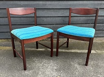 Pair Of 1960’s / 70’s Macintosh 4023 Rosewood Dining Chairs • £175