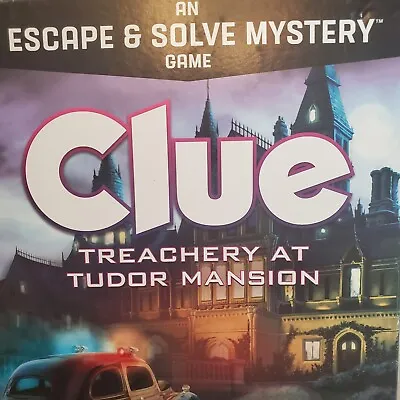 Clue Escape Mystery Board Game Tudor Manor Clues Mystery Mansion Unplayed 100% • $10.32