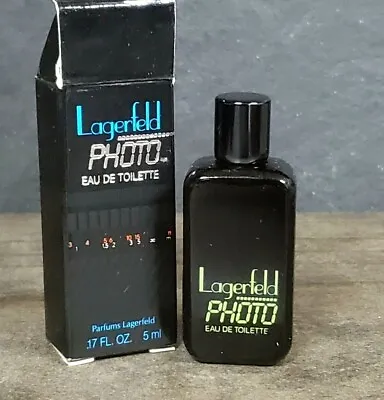 Karl Lagerfeld ~ Photo ~ 0.17 Oz EDT Mini Splash Bottle 5 Ml New With Box • $15