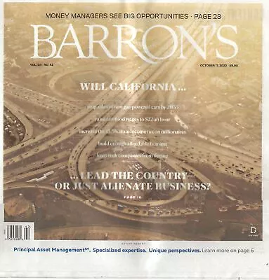 Barron's Paper - Principal Asset Management - October 27 2022 • $4.99