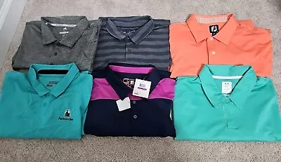 Lot Of 6 Puma Footjoy Nike Oakley Golf Polo Shirt Mens Size 2XL  • $119.99