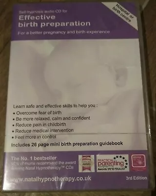 Effective Birth Preparation (Hospital Or Birth Centre): Self Hypnosis New Sealed • £4.50