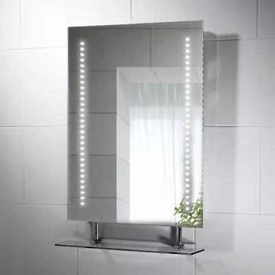 £130 • Buy 450x600mm Belice LED Illuminated Bathroom Mirror | Demister Pad | Shaver Socket