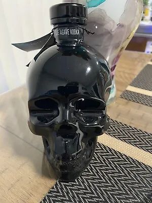 CRYSTAL HEAD VODKA BLACK SKULL BOTTLE (empty) • $40