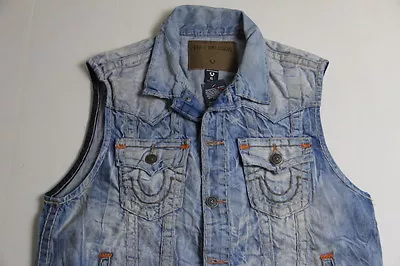 True Religion Denim Jeans   Super T Vest L Large Slim Fit MC088VO9 • $149