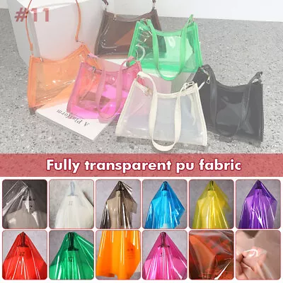 £11.48 • Buy Waterproof TPU Fabric  Jelly Film PVC Crystal Bag Decor Plastic Raincoat Fabric
