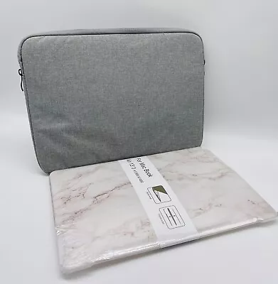 MacBook Hard Shell Case & Grey Sleeve Bag Set A1466 A1369 Air 13” 3 Marble Art • $17.99