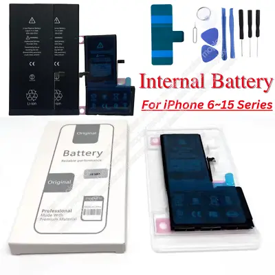 Internal Battery Replacement + Tool Lot For IPhone 7 8 XR XS 11 12 13 14 Pro Max • $87.82