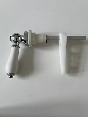 Toilet Cistern Flush Handle Lever Chrome White • £5