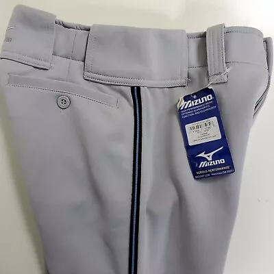 Mizuno Youth L Baseball Pants NWT Grey UN-Hemmed Bottom NEW • $19.99