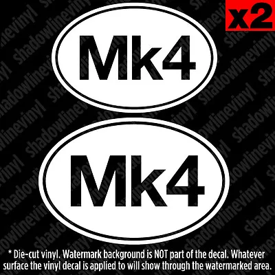 MK4 Euro Oval Vinyl Decal Sticker German Golf MKIV 1J VW GTI VR6 R32 Hatch • $5.99