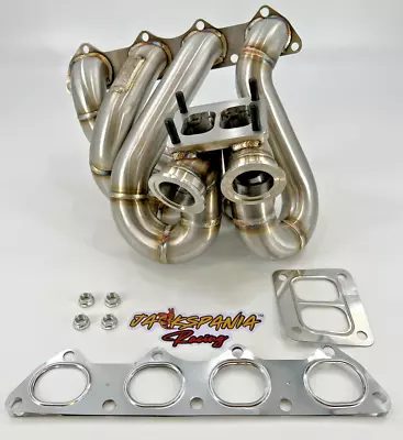 T4 Top Mount Turbo Manifold Dual Twin Wastegates B-Series B16 B18 B20 EG EK 44mm • $549.95