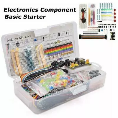 Electronic Component Starter Kit Wire Breadboard LEDBuzzers Transistors Best • $11.79