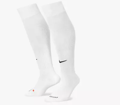 NWT Nike Classic Cushioned Soccer Socks Knee-High White M L (1 PAIR) • $14.99