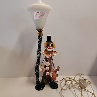 Rare Vintage Murano Glass Clown Lamp  • £155