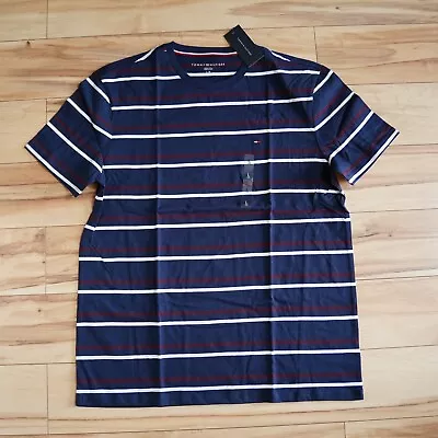 Tommy Hilfiger Men's Short Sleeve Crew-Neck Stripe Tee T-Shirt  • $26.99