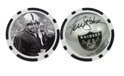 Ken Stabler / Oakland Raiders  - Golf Ball Marker / Poker Chip ***signed*** • $13.29