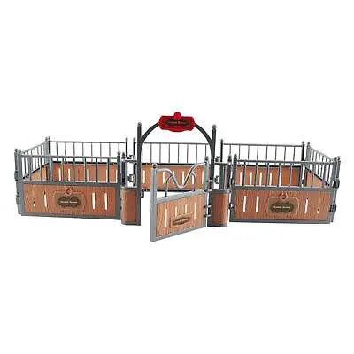 Realistic Horse Stable Model Horse Stall Playset Farm Fence Toy For Diorama • £12.90
