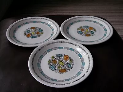 Broadhurst Ironstone/kathie Winkle Riviera Shape  Corfu  Plates X 3 • £3.60